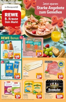 Aktueller REWE Prospekt "Dein Markt" für Lüneburg Aktueller REWE Prospekt für Lüneburg mit Seiten