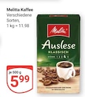 Kaffee Auslese Klassisch Angebote von Melitta bei GLOBUS Salzgitter für 5,99 €