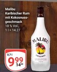 Karibischer Rum mit Kokosnussgeschmack Angebote von Malibu bei GLOBUS Hofheim für 9,99 €