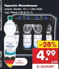 Mineralwasser Angebote von Oppacher bei Netto Marken-Discount Cottbus für 4,99 €