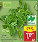 ALDI Nord Bünde - Spinat Angebot im Prospekt Spinat bei ALDI Nord im Bünde Prospekt für 1,19 €
