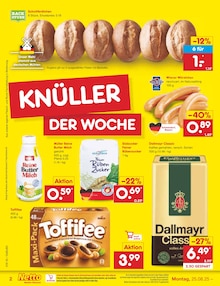 Netto Marken-Discount Prospekt der Woche "Aktuelle Angebote" Seite 2, 25.08.2025 bis 30.08.2025 für Buchloe Aktueller Netto Marken-Discount Prospekt "Aktuelle Angebote" Seite 2 von 65 Seiten für Buchloe