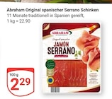 Original spanischer Serrano Schinken im Angebot bei GLOBUS in Mannheim Original spanischer Serrano Schinken Angebote von Abraham bei GLOBUS Mannheim für 2,29 €