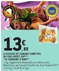 Promo 4 Cuisses de Canard Confites du Sud-Ouest IGP à 13,88 € dans le catalogue E.Leclerc à Fagnières
