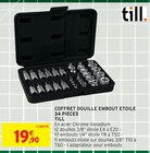 Coffret Douille Embout Étoile 34 Pièces - TILL dans le catalogue Intermarché Hyper