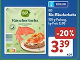 Bio-Räucherlachs im Angebot bei ALDI SÜD in Ulm Bio-Räucherlachs Angebote von BIO bei ALDI SÜD Ulm für 3,39 €