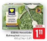 Rahmspinat bei EDEKA im Alsbach-Hähnlein Prospekt für 1,11 €