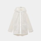 Promo Parka coupe-vent déperlante à strass ivoire fille à 22,99 € dans le catalogue La Halle à Nice