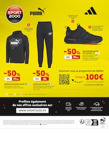 Prospectus Sport 2000 à Sébécourt, "BLACK FRIDAY", 2 pages de promos valables du 22/11/2024 au 01/12/2024