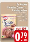 Paradies Creme oder Puddingpulver Angebote von Dr. Oetker bei EDEKA Nordhorn für 0,79 €