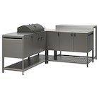 Außenküche m Kohlegrill+Bartisch dunkelgrau Angebote von BÅTSKÄR bei IKEA Salzgitter für 1.438,00 €