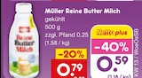 Aktuelles Reine Butter Milch Angebot bei Netto Marken-Discount in Heidelberg ab 0,59 €