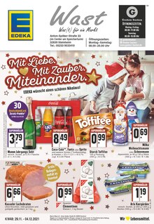 EDEKA Prospekt für Steinheim, Westf mit 24 Seiten EDEKA Prospekt für Steinheim, Westf: Aktuelle Angebote, 24 Seiten, 29.11.2021 - 04.12.2021