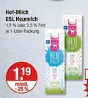 ESL Heumilch von Hof-Milch im aktuellen V-Markt Prospekt für 1,19 €