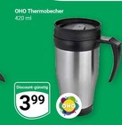 Thermobecher im Angebot bei GLOBUS in Duisburg Thermobecher Angebote von OHO bei GLOBUS Duisburg für 3,99 €