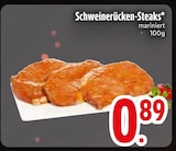 Schweinerücken-Steaks im EDEKA Prospekt Schweinerücken-Steaks von im aktuellen EDEKA Prospekt für 0,89 €