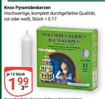 Pyramidenkerzen im Angebot bei GLOBUS in Zwickau Pyramidenkerzen Angebote von Knox bei GLOBUS Zwickau für 1,99 €