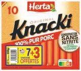 Knacki original conservation sans nitrite - HERTA en promo chez Super U Knacki original conservation sans nitrite - HERTA dans le catalogue Super U