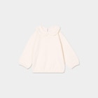 Sweat col claudine à volants creme bébé fille dans le catalogue La Halle