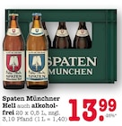 Münchner Hell im Angebot bei E center in Dreieich Münchner Hell Angebote von Spaten bei E center Dreieich für 13,99 €