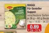 Für Genießer Suppen im V-Markt Prospekt Für Genießer Suppen von MAGGI im aktuellen V-Markt Prospekt für 0,89 €