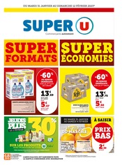 Catalogue Super U du moment, 31/01/2023 - 12/02/2023 Prospectus Super U en cours, "Super formats, super économies",20 pages