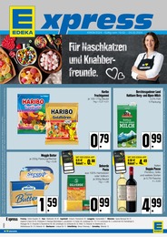 Aktueller E xpress Supermärkte Prospekt für München: Für Naschkatzen und Knabberfreunde. mit 4} Seiten, 19.02.2024 - 24.02.2024