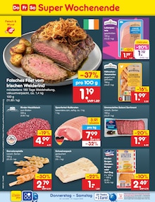 Fleisch im Netto Marken-Discount Prospekt "Aktuelle Angebote" mit 76 Seiten (Halle (Saale))