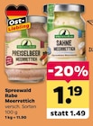 Meerrettich von Spreewald Rabe für 1,19 € bei Netto mit dem Scottie im Angebot Meerrettich von Spreewald Rabe im aktuellen Netto mit dem Scottie Prospekt