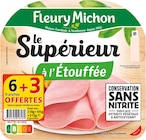 Promo JAMBON LE SUPERIEUR CONSERVATION SANS NITRITE FLEURY MICHON à 3,85 € dans le catalogue Super U à Retiers