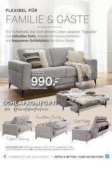 Sofa im aktuellen Kabs Prospekt (Leipzig) Sofa im Kabs Prospekt "BLACK WEEKS" mit 38 Seiten (Leipzig)