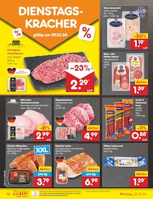 Hackfleisch im Netto Marken-Discount Prospekt "Aktuelle Angebote" mit 57 Seiten (Lübeck)