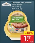 Leberwurst oder Teewurst Angebote von Hofmaier bei Netto Marken-Discount Wolfsburg für 1,11 €