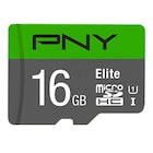 Carte mémoire micro SD 16Go - PNY en promo chez Carrefour Carte mémoire micro SD 16Go - PNY dans le catalogue Carrefour