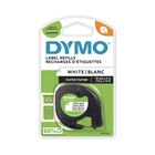 Dymo LetraTAG - Ruban d'étiquettes papier auto-adhésives - 1 rouleau (12 mm x 4 m) - fond blanc écriture noire - DYMO dans le catalogue Bureau Vallée