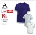 Tee-shirt à manches courtes SS №2 homme - Le coq sportif en promo chez Intersport Tee-shirt à manches courtes SS №2 homme - Le coq sportif dans le catalogue Intersport