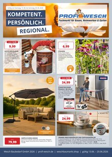 Aktueller PROFI Wesch Prospekt (Eisenach, 8 Seiten zum blättern PROFI Wesch Prospekt KOMPETENT. PERSÖNLICH. REGIONAL. mit 8 Seiten