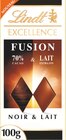 Chocolat Excellence Fusion Noir 70% et Lait - LINDT en promo chez Intermarché Super Boulogne-Billancourt à 2,30 €
