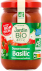 SAUCE BIO TOMATE BASILIC JARDIN BIO ÉTIC - JARDIN BIO en promo chez Auchan Hypermarché SAUCE BIO TOMATE BASILIC JARDIN BIO ÉTIC - JARDIN BIO dans le catalogue Auchan Hypermarché
