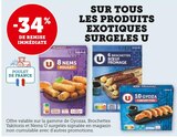 -34% de remise immédiate sur tous les produits exotiques surgeles U - U en promo chez Super U Montbéliard