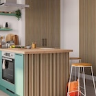 Promo Panneau tasseau décoratif en MDF(m) noir l. 60 x L. 280 cm à 49,90 € dans le catalogue Castorama ""