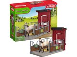 42724 - FARM WORLD Ponybox mit Mustang Stute Spielset Mehrfarbig von SCHLEICH im aktuellen MediaMarkt Saturn Prospekt für 24,99 €