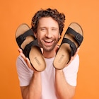 Sandales à boucles noir homme dans le catalogue La Halle