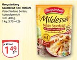 Sauerkraut im Angebot bei GLOBUS in Zwickau Sauerkraut Angebote von Hengstenberg bei GLOBUS Zwickau für 1,49 €