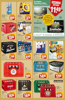 Krombacher im aktuellen REWE Prospekt (Brühl) Krombacher im REWE Prospekt "Dein Markt" mit 34 Seiten (Brühl)