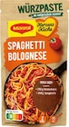 Fix Curry Geschnetzeltes oder HerzensKüche Würzpaste Spaghetti Bolognese Angebote von Maggi bei REWE Regensburg für 0,49 €