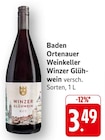 Winzer Glühwein Rot im Angebot bei EDEKA in Pforzheim Winzer Glühwein Rot Angebote von Baden Ortenauer Weinkeller bei EDEKA Pforzheim für 3,49 €