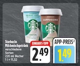 Milchmischgetränk Skinny Latte Angebote von Starbucks bei EDEKA Ansbach für 1,49 €