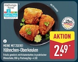 Hähnchen-Oberkeulen von Meine Metzgerei für 2,49 € bei ALDI Nord im Angebot Hähnchen-Oberkeulen von Meine Metzgerei im aktuellen ALDI Nord Prospekt