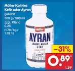 Aktuelles Kalinka Kefir oder Ayran Angebot bei Netto Marken-Discount in Heilbronn ab 0,89 €